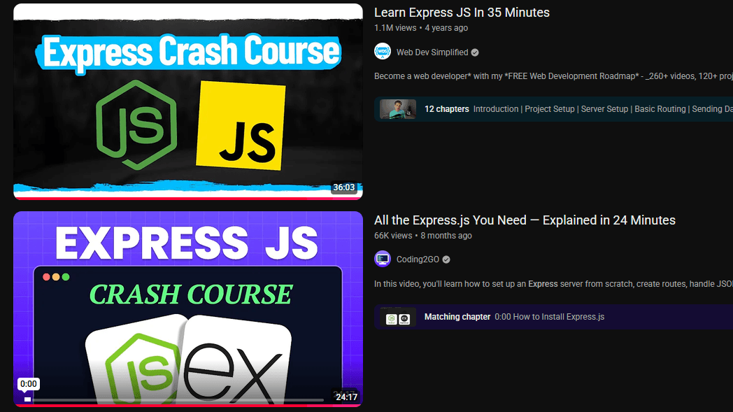 Learning Node.js and Express