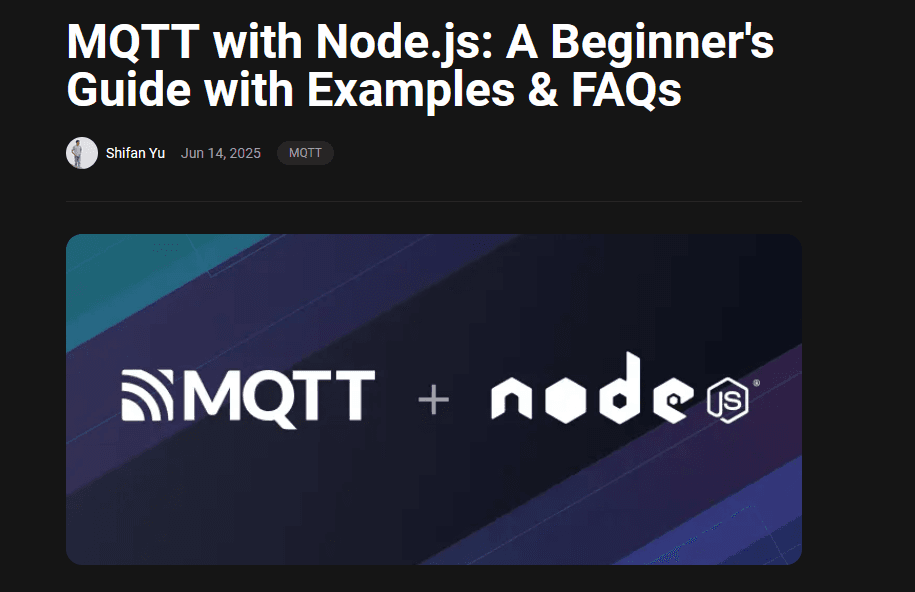 Learning MQTT (IoT protocol)